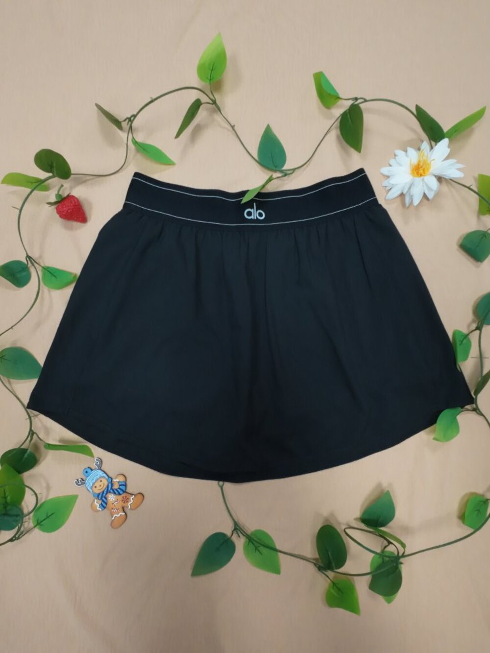 🎭NWT ALO Yoga🌼Black Match Point Tennis Skirt Athletic Fit - Picture 2 of 9
